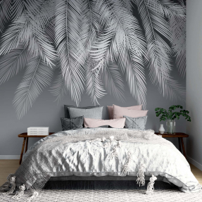 Перья на синем фоне