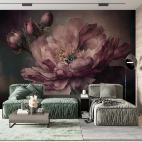 Бордовый цветок