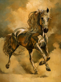 Картини Коричневий кінь