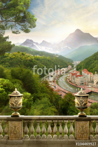 Вид на город