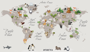 Карта с животными