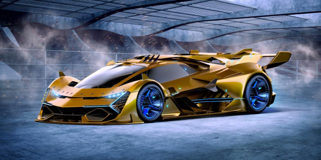 Золотой Lamborghini