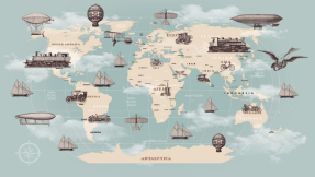 Карта с транспортом