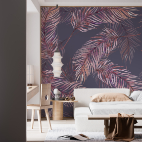 Розовые лисья папоротника