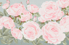 Нарисованные розы