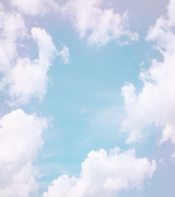 Небо в нежных тонах