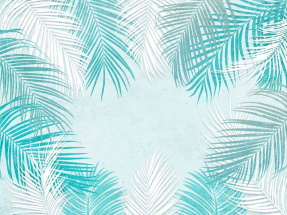 Голубые листья