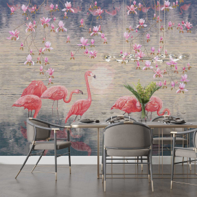 Розовый фламинго