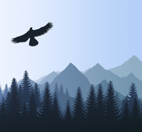 Абстрактный горный пейзаж