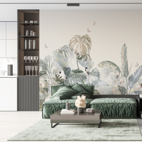 Зелені тропічні листя