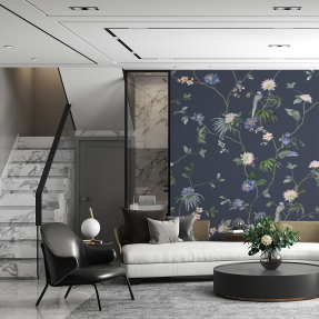 Попугай в цветах