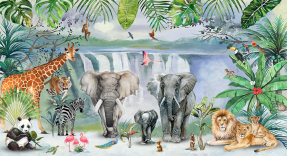 Звери в тропических джунглях