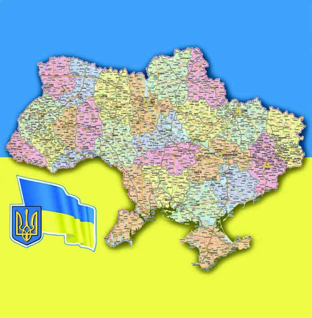 Карта Украины