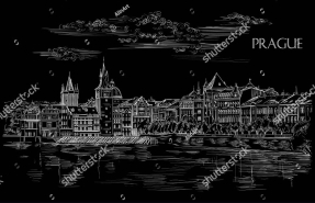 Иллюстрация Праги