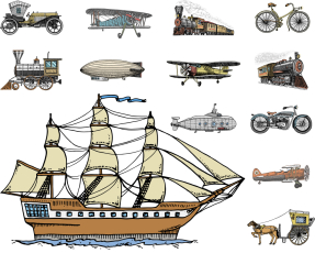 Старинный транспорт