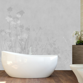 Трава на сером фоне