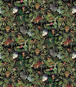 Джунгли с тропическими листьями