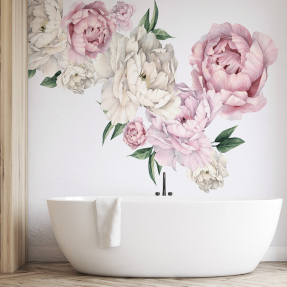 Півонії звисають над узголів'ям