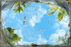 Небо і листя