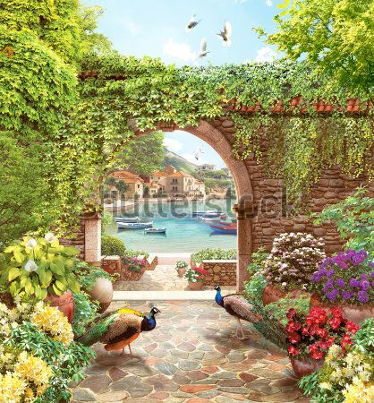 Павичі в саду