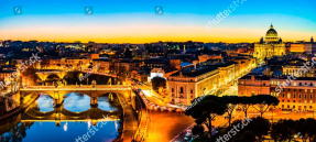 Вид на вечерний Рим