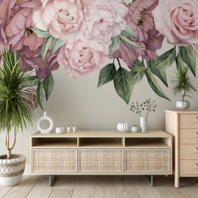 Пионы на стене