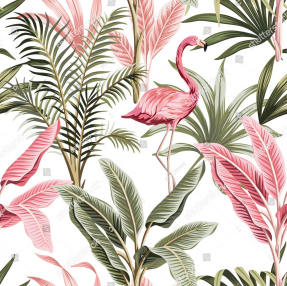 Фламинго в тропиках