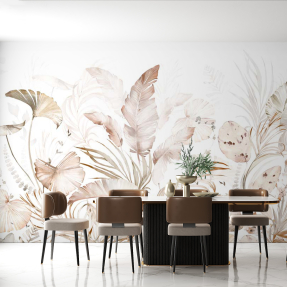 Бежевые листья