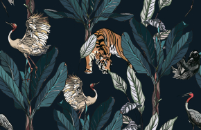Картини Тигр в тропіках