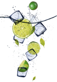 Лимон со льдом