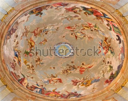 Фреска на стелі