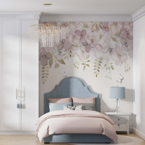 Розовые свисающие цветы