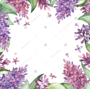 Акварельная сирень