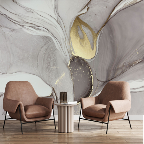 Бежевый флюид с золотом