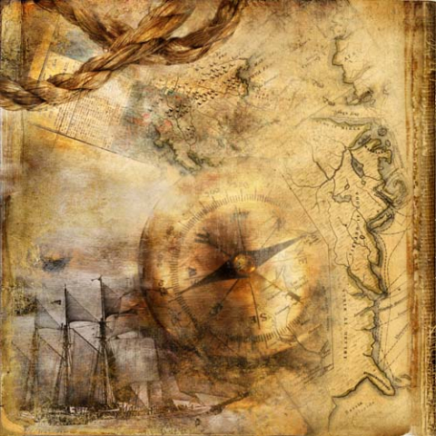 Карта з компасом