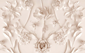 Цветочный барельеф