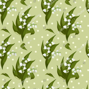 Узор из ландышей