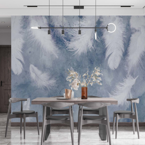 Голубые перья