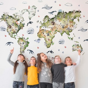 Стикер карта UA 200х120 см