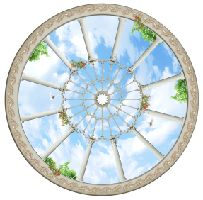 Круглая фреска