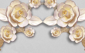 Цветы барельеф