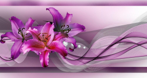 Лилии на стене