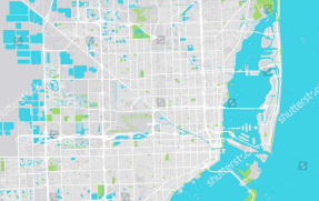 Карта Майами