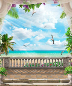 Терраса с видом на море