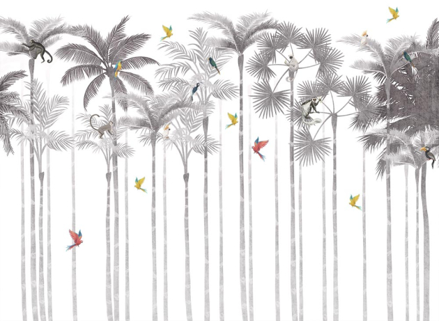 Пальмы и птицы