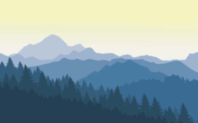 Нарисованные горы