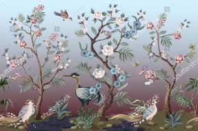 Сад с птицами