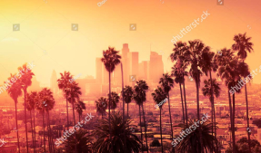 Закат в городе