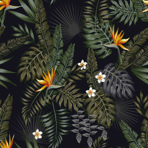 Картины Стрелиция в пальмовых листьях