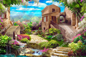 Фреска зі старим містом